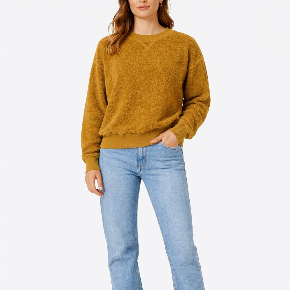 Aerie Size Small Mustard Yellow Oversized Sweatshirt